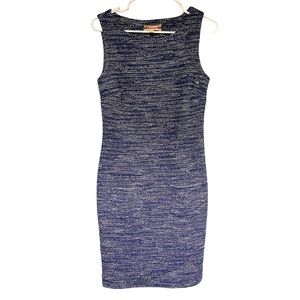 Banana Republic Italian Cotton Fabric Tweed Look Sheath Dress with Pockets 6‎